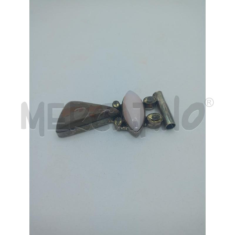 CIONDOLO ARG 925 QUARZO ROSA  | Mercatino dell'Usato Colleferro 3