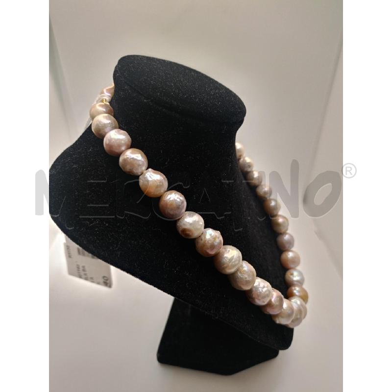 COLLANA 40.1 PERLA BAROCCA CHIUSURA ARG 925  | Mercatino dell'Usato Colleferro 2