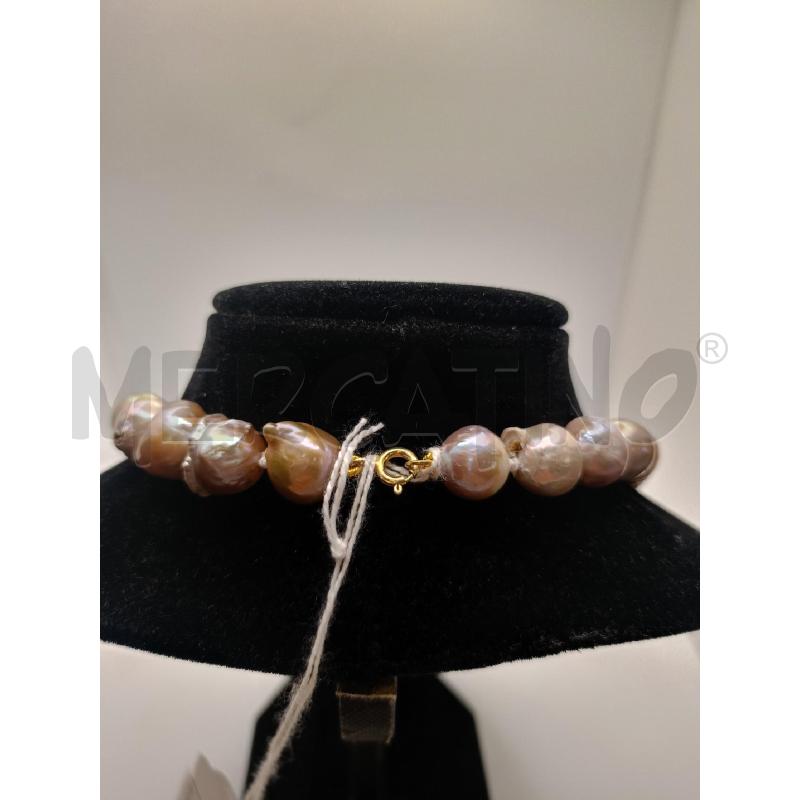COLLANA 40.1 PERLA BAROCCA CHIUSURA ARG 925  | Mercatino dell'Usato Colleferro 3