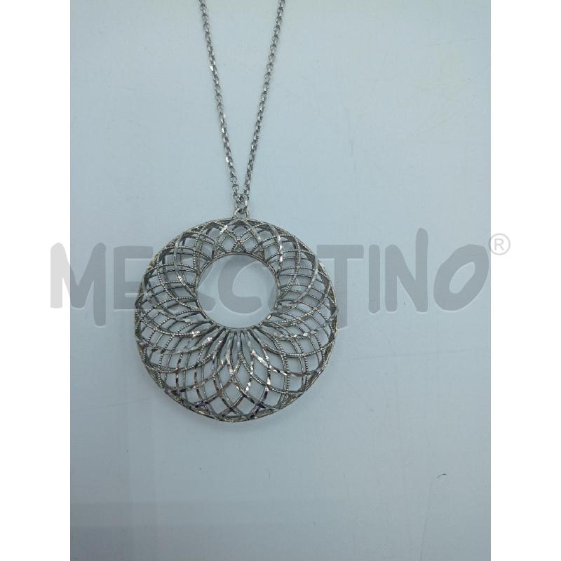 COLLANA ARG925 CIONDOLO MEDAGLIONE A FILIGRANA  | Mercatino dell'Usato Colleferro 2