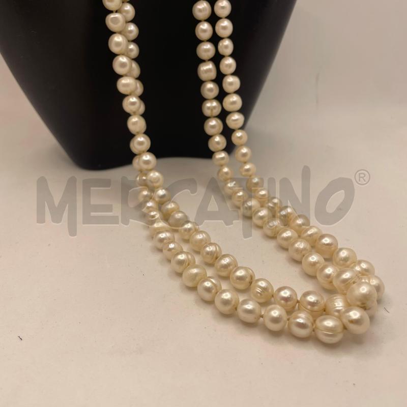 COLLANA ARG925 DI PERLE BAROCCHE MULTIFILO | Mercatino dell'Usato Colleferro 2