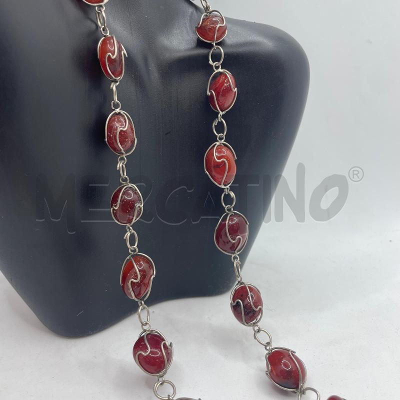 COLLANA CORNIOLA LAV FILO METALLICO | Mercatino dell'Usato Colleferro 3