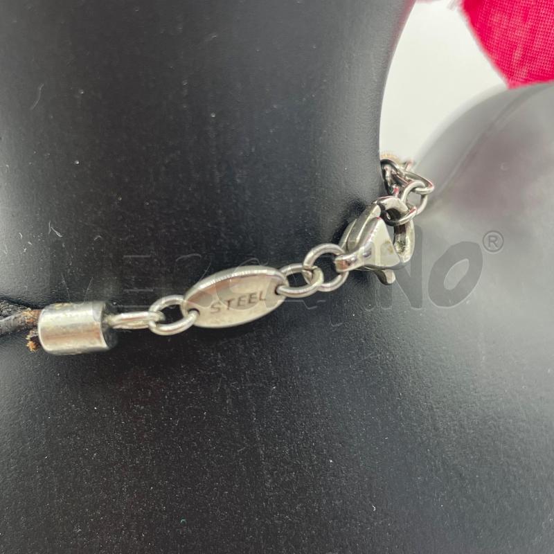 COLLANA FOSSIL LEGNO ACCIAIO 2FILI | Mercatino dell'Usato Colleferro 3