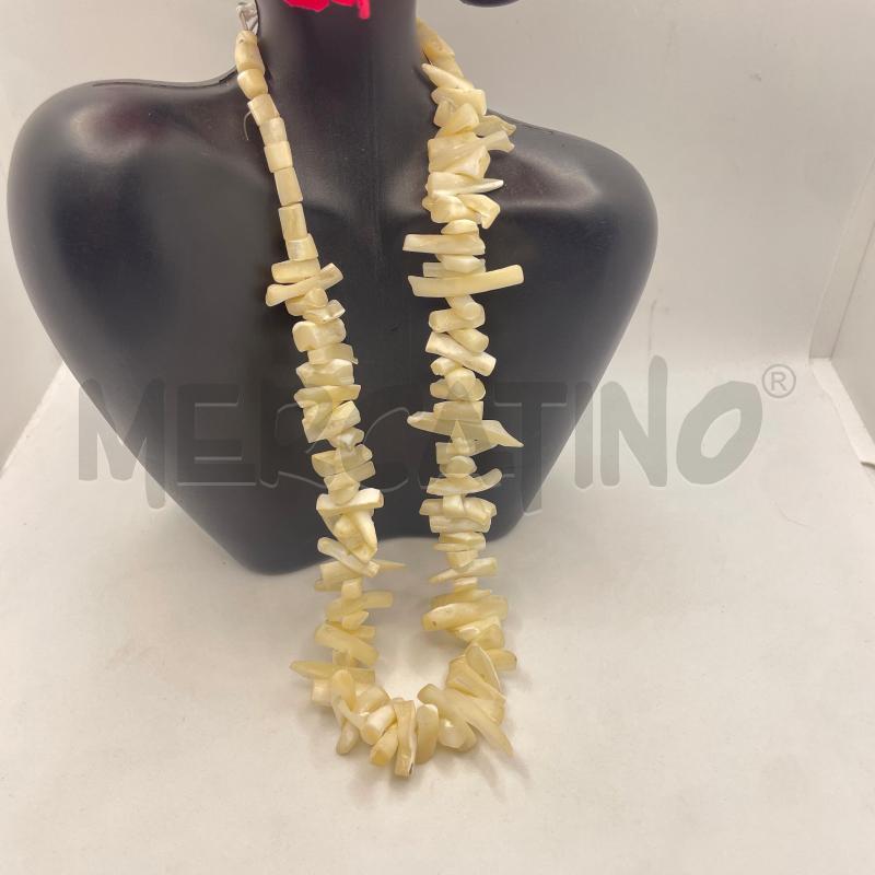 COLLANA MADREPERLA CORNETTI GRADUATI | Mercatino dell'Usato Colleferro 1