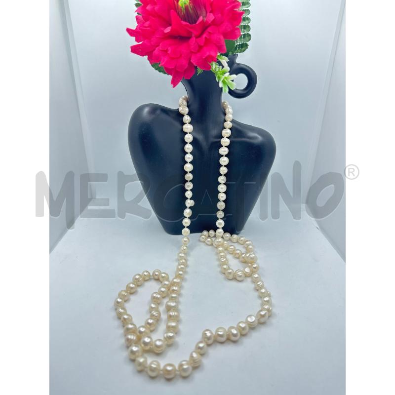 COLLANA PERLE D'ACQUA DOLCE LUNGA | Mercatino dell'Usato Colleferro 1