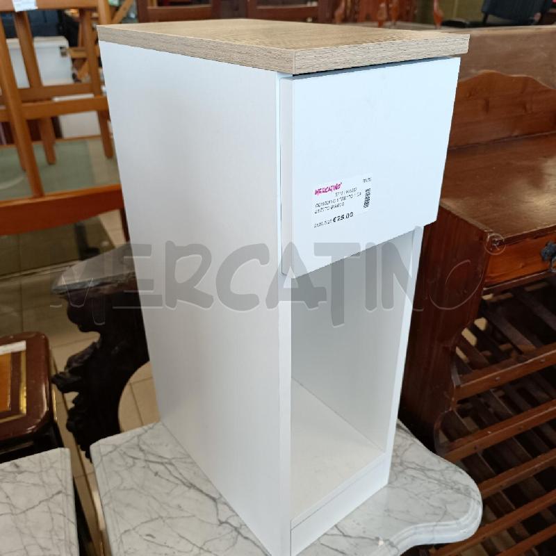 COMODINO STRETTO 1 CASSETTO BIANCO | Mercatino dell'Usato Colleferro 2