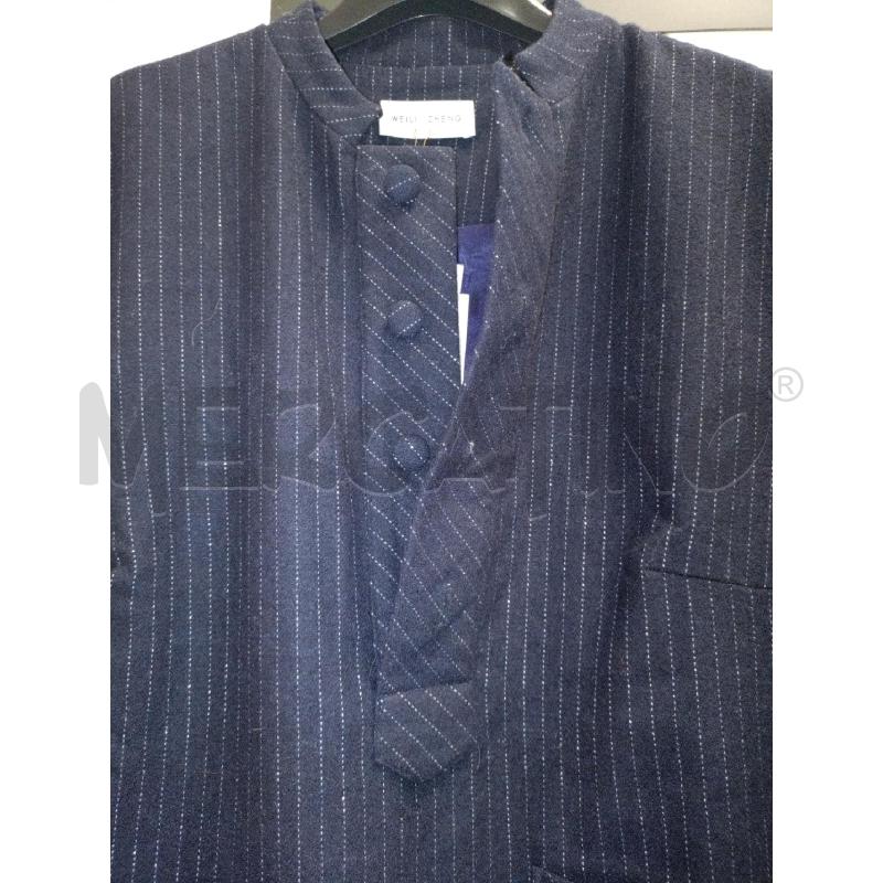 COMPLETO DONNA WEILI ZHENG BLU LANA GESSATO GLITTER  | Mercatino dell'Usato Colleferro 2