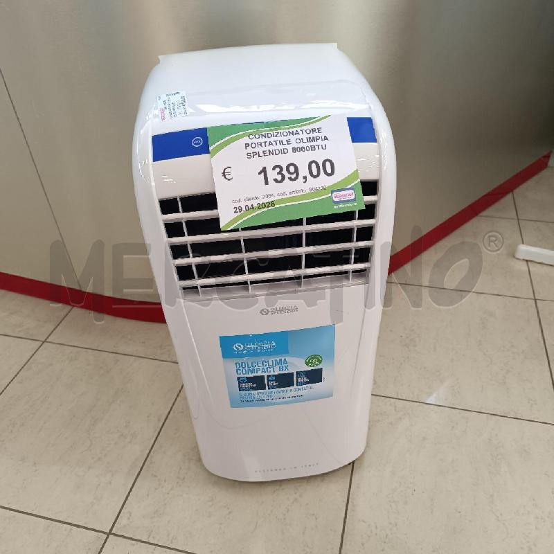 CONDIZIONATORE PORTATILE OLIMPIA SPLENDID 8000BTU | Mercatino dell'Usato Colleferro 1