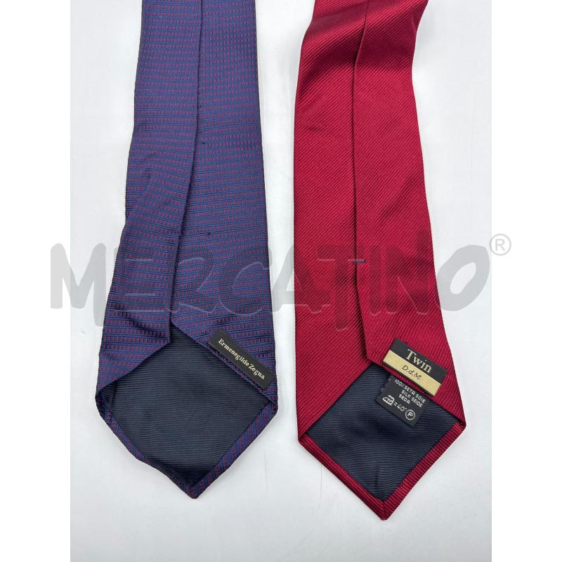 CRAVATTA ERMENEGILDO ZEGNA DOPPIA PUNTA VIOLA ROSS | Mercatino dell'Usato Colleferro 2