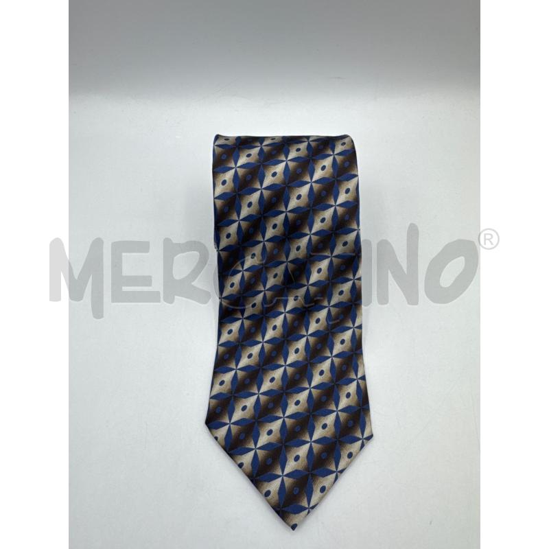 CRAVATTA GIORGIO ARMANI DISEGNI GEOM MARR BLU  | Mercatino dell'Usato Colleferro 1