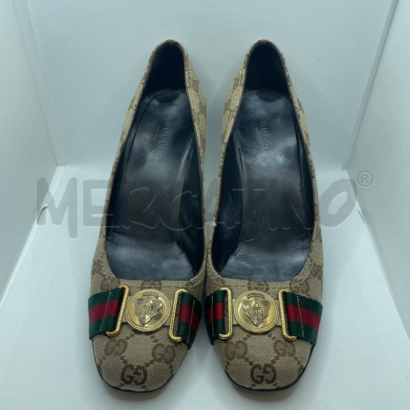 DECOLLETE GUCCI MONOGRAM IN TELA  | Mercatino dell'Usato Colleferro 1