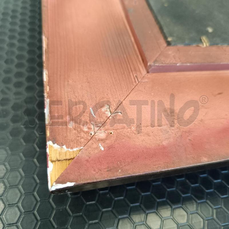 DIPINTO DAMA CORNICE LEGNO INTARSIATA BORDEAUX DORATA | Mercatino dell'Usato Colleferro 4