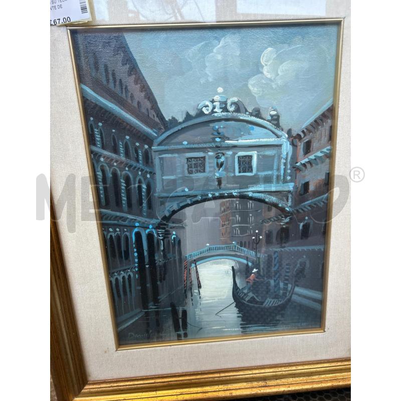 DIPINTO OLIO SU TELA VENEZIA PONTE DEI SOSPIRI | Mercatino dell'Usato Colleferro 2