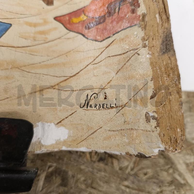 DIPINTO SU TEGOLA FIRMATO PIETRO NARDELLI | Mercatino dell'Usato Colleferro 2