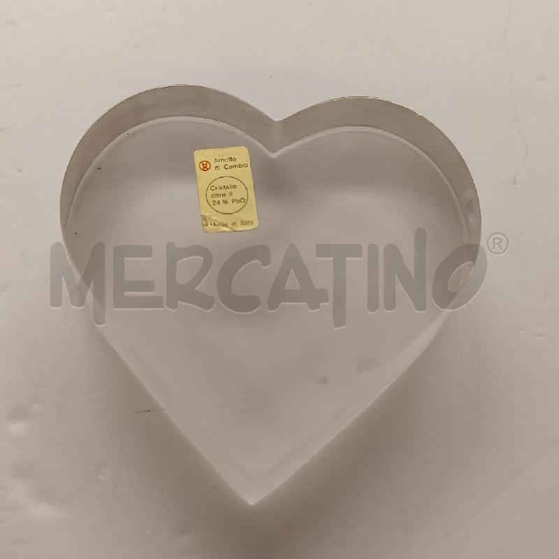 FERMA CARTE IN CRISTALLO FIRMATO ARNOLFO DI CAMBIO CUORE | Mercatino dell'Usato Colleferro 1