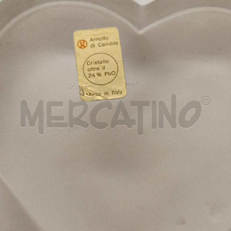 FERMA CARTE IN CRISTALLO FIRMATO ARNOLFO DI CAMBIO CUORE | Mercatino dell'Usato Colleferro 2