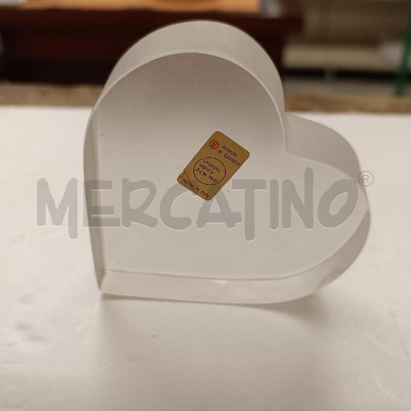 FERMA CARTE IN CRISTALLO FIRMATO ARNOLFO DI CAMBIO CUORE | Mercatino dell'Usato Colleferro 4