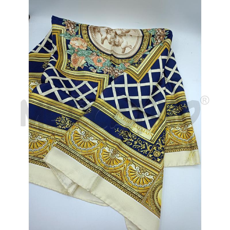 FOULARD PIER BALMAIN BASE BEIG GRECHE ANGELI CENTR | Mercatino dell'Usato Colleferro 2