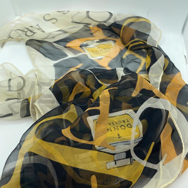 FOULARD TRUSSARDI SETA VELAT PROFUMI LETTERE ARA | Mercatino dell'Usato Colleferro 3