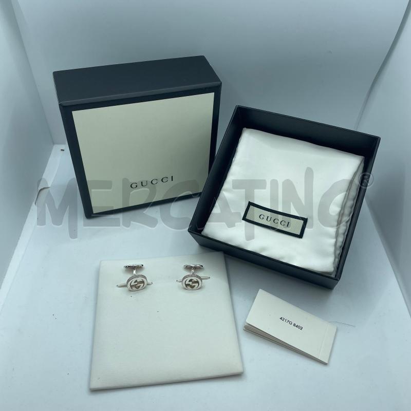 GEMELLI GUCCI ARG 925 INTERLOCKING | Mercatino dell'Usato Colleferro 1