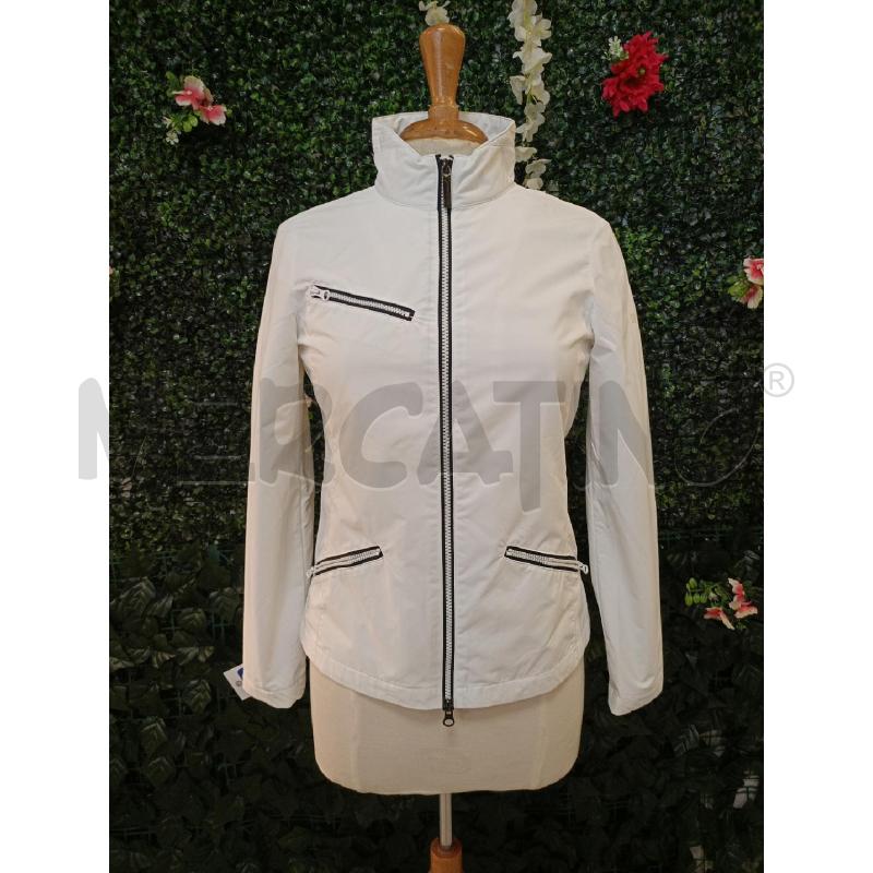 GIACCA DONNA SLAM BIA IMPERMEABILE ZIP BIA NE | Mercatino dell'Usato Colleferro 1