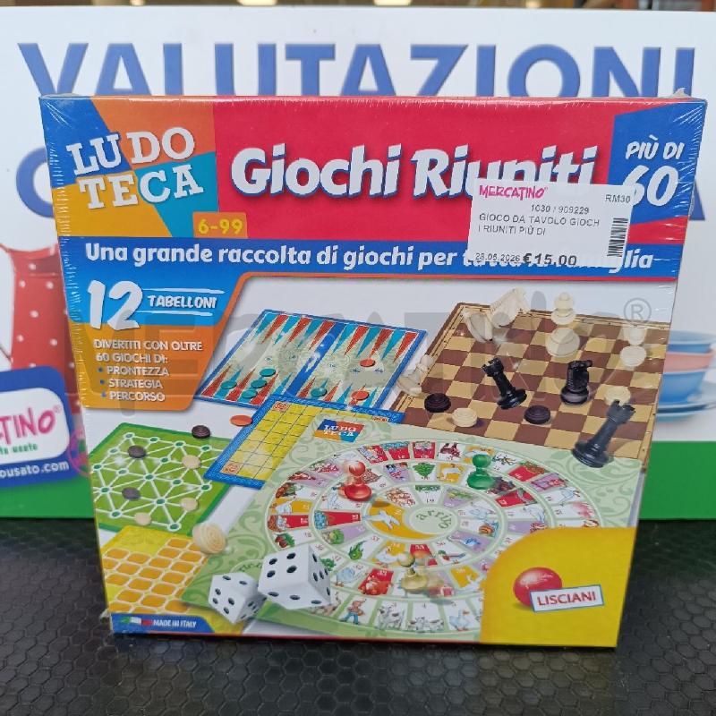 GIOCO DA TAVOLO GIOCHI RIUNITI PIÙ DI 60 GIOCHI | Mercatino dell'Usato Colleferro 1