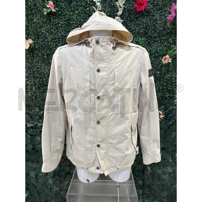 GIUBBINO UOMO CALVIN KLEIN COTONE BEIGE  | Mercatino dell'Usato Colleferro 1