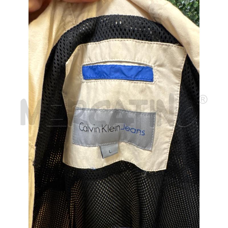 GIUBBINO UOMO CALVIN KLEIN COTONE BEIGE  | Mercatino dell'Usato Colleferro 4