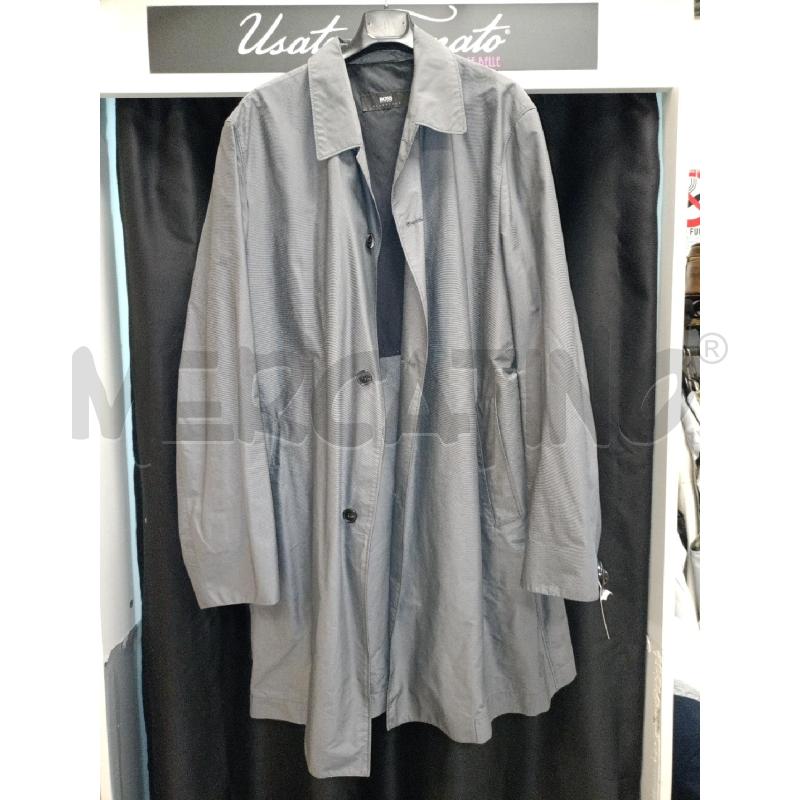 IMPERMEABILE UOMO HUGO BOSS GRI GESSATO | Mercatino dell'Usato Colleferro 1