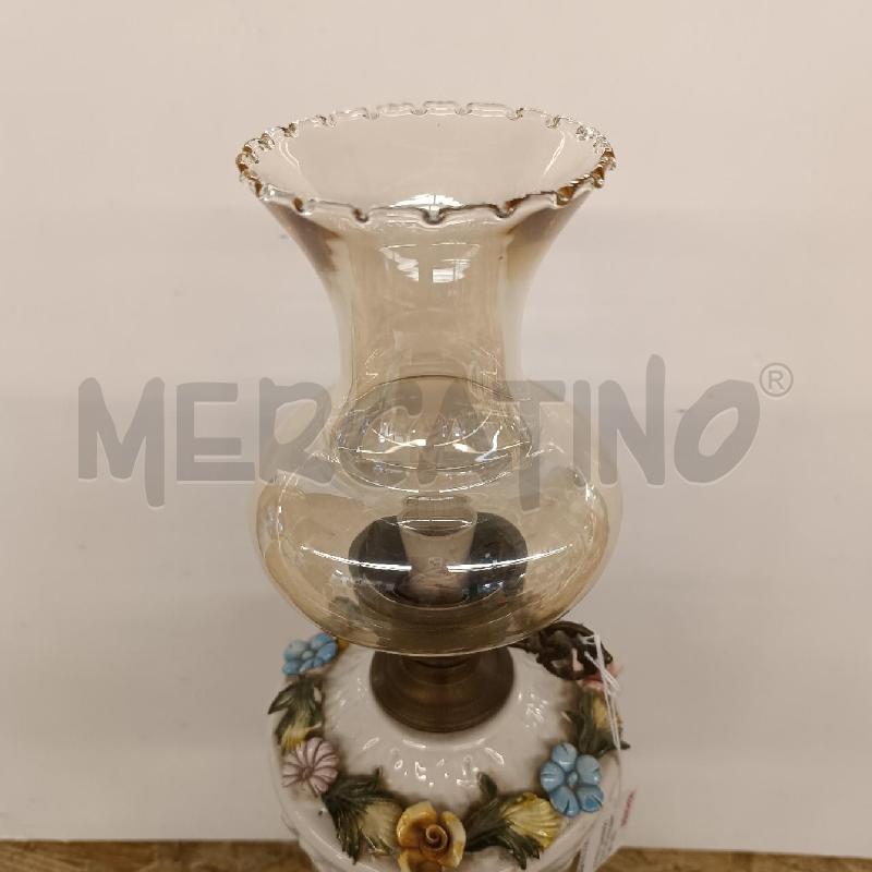 LAMPADA DA TAVOLO CAPODIMONTE (QUALCHE FOGLIA DIF) | Mercatino dell'Usato Colleferro 4