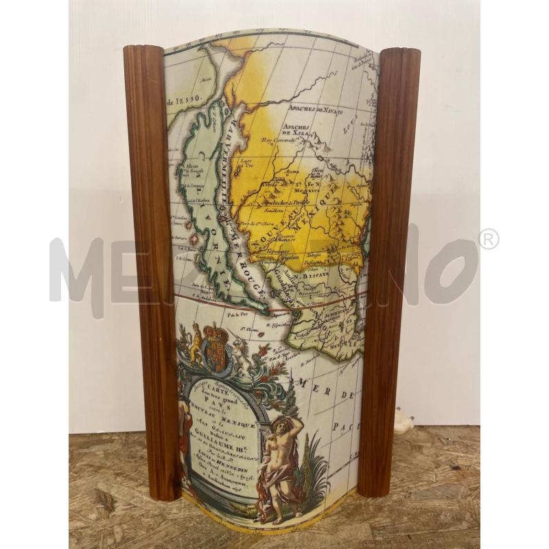 LAMPADA DA TAVOLO SLAMP DISEGNO CARTINA GEOGRAFICA | Mercatino dell'Usato Colleferro 1