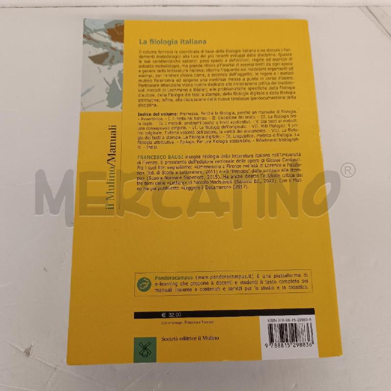 LA FILOLOGIA ITALIANA | Mercatino dell'Usato Colleferro 2