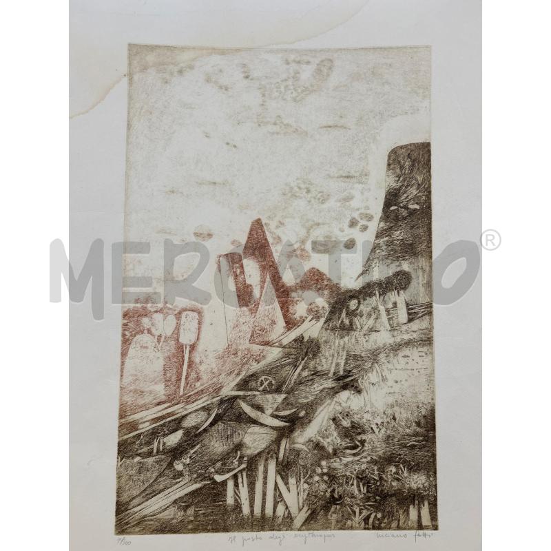 LITOGRAFIA LUCIANO GATTI IL POSTO DEGLI ERYTHROPUS | Mercatino dell'Usato Colleferro 2