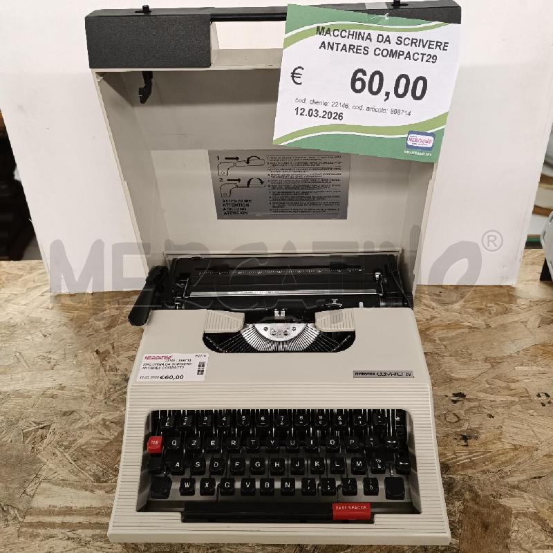 MACCHINA DA SCRIVERE ANTARES COMPACT29  | Mercatino dell'Usato Colleferro 1
