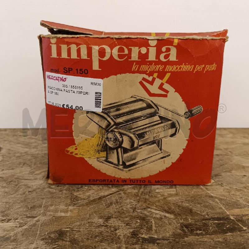 MACCHINA PASTA IMPERIA SP 150  | Mercatino dell'Usato Colleferro 1