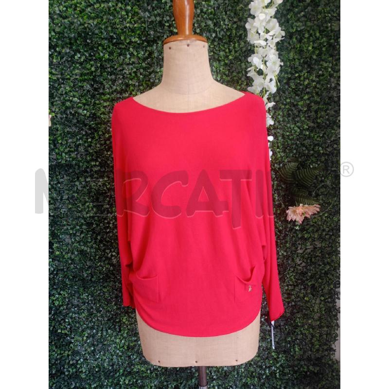 MAGLIA DONNA FRACOMINA ROSSA COSTINE FINE | Mercatino dell'Usato Colleferro 1