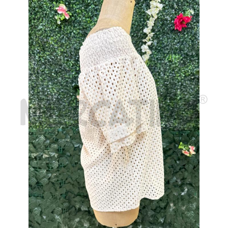 MAGLIA DONNA PINKO SCOLLO BARCH RETINA BEIGE STELLA | Mercatino dell'Usato Colleferro 2