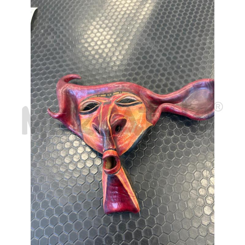 MASCHERA IN CUOIO ARTIGIANALE FIORENTINA | Mercatino dell'Usato Colleferro 1