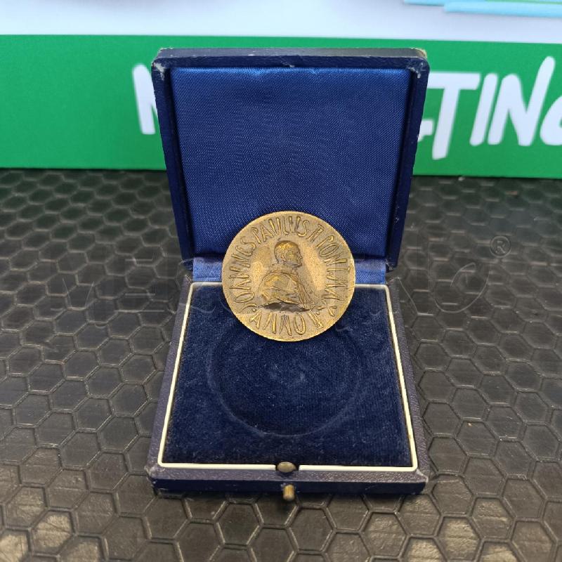 MEDAGLIA ANNUALE IN BRONZO DORATO 1980 GIOVANNI PAOLO II | Mercatino dell'Usato Colleferro 1