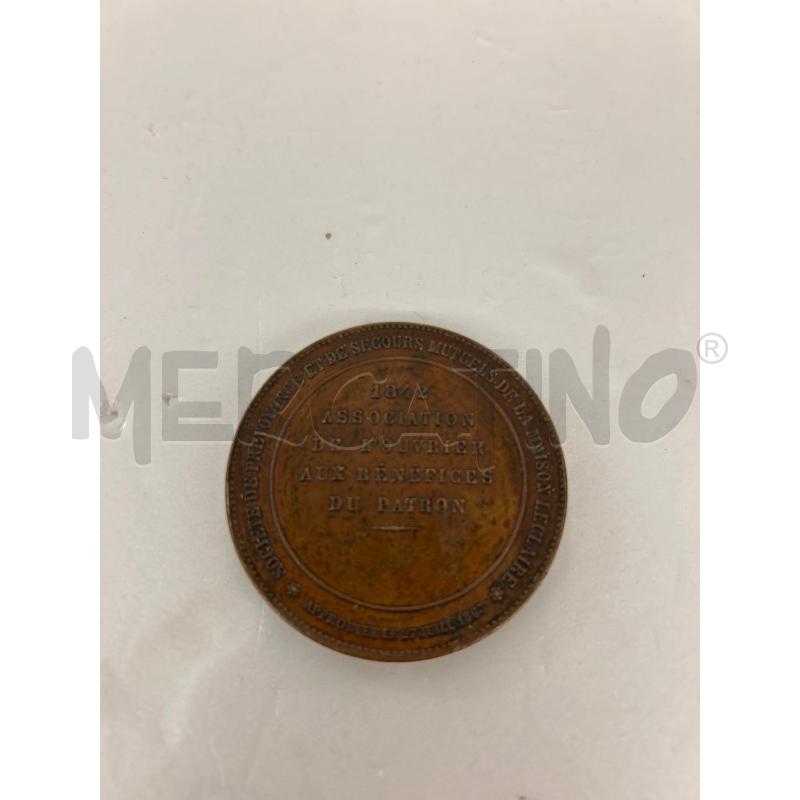 MEDAGLIA COMMEMORATIVA FRANCESE EDME JEAN LECLAIRE IN BRONZO/RAME | Mercatino dell'Usato Colleferro 2