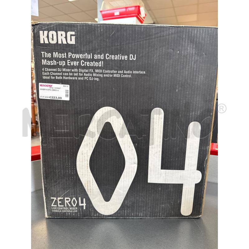 MIXER KORG ZERO 4  | Mercatino dell'Usato Colleferro 1