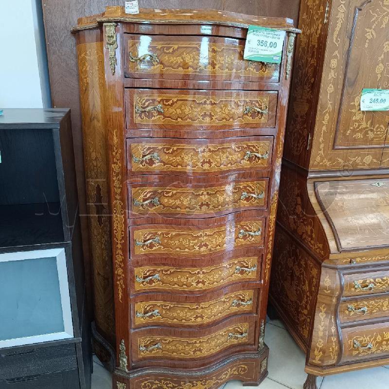 MOBILETTO CHIFFONNIER 8 CASSETTI STILE LUIGI XVI  | Mercatino dell'Usato Colleferro 1