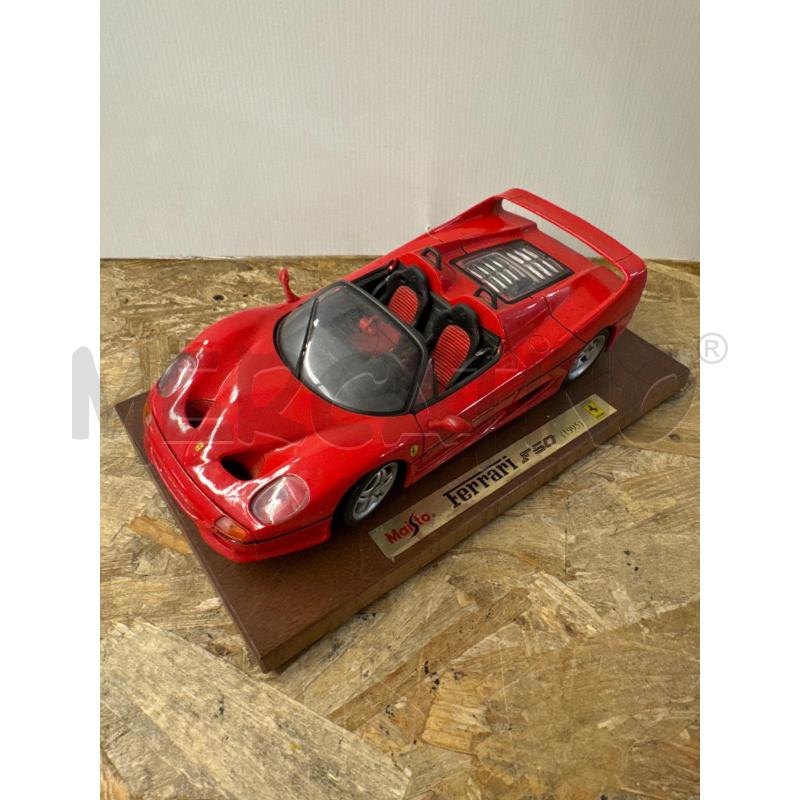 MODELLINO AUTO 1/18 MAISTO FERRARI F50 BASE LEGNO | Mercatino dell'Usato Colleferro 1
