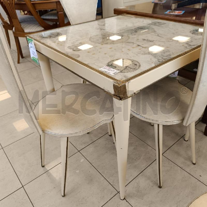 MODERNARIATO ANNI 50 TAVOLO + 4 SEDIE  | Mercatino dell'Usato Colleferro 3