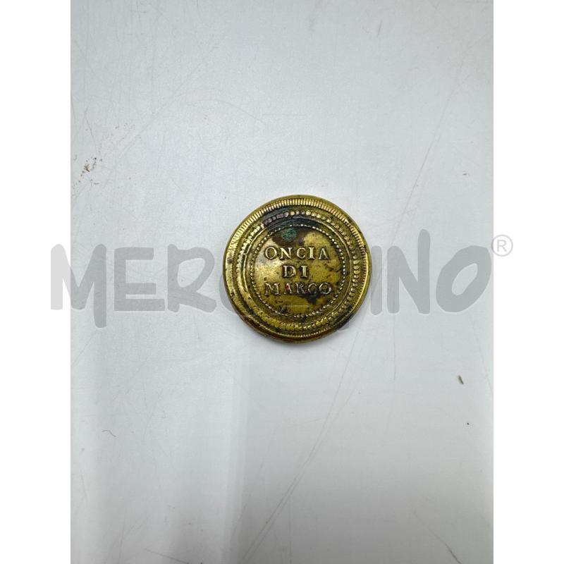 MONETA ONCIA DI MARCO VENEZIANA PESO MONETALE OTTONE  | Mercatino dell'Usato Colleferro 1