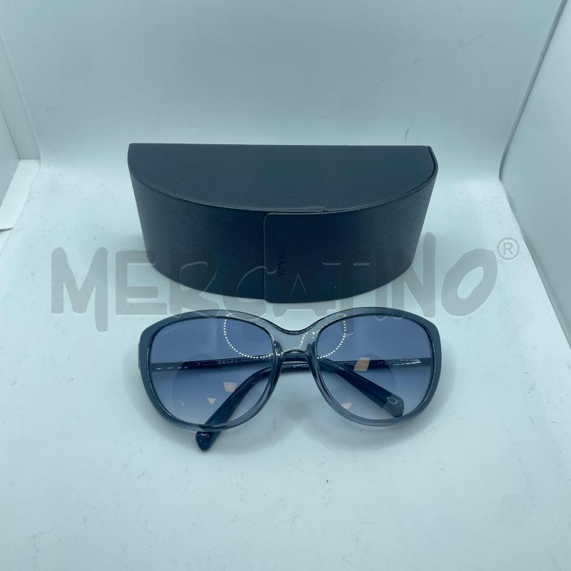 OCCHIALI DONNA PRADA MONTATURA BLU TRASPARENTE LENTE CHIA BLU | Mercatino dell'Usato Colleferro 1