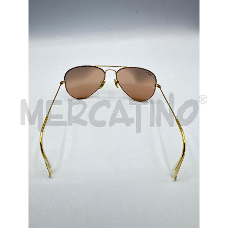 OCCHIALI DONNA RAYBAN AVIATOR MONT DORATA SPECCHIATI  | Mercatino dell'Usato Colleferro 3