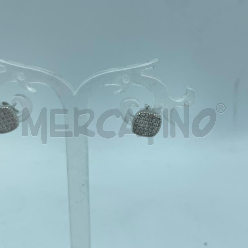 ORECCHINI ARG925 ZIRCONCINI FORMA QUADRATA | Mercatino dell'Usato Colleferro 3