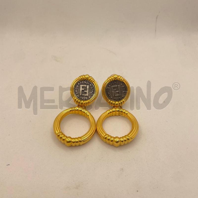 ORECCHINI FENDI ROMA 1925 FF VINTAGE ANNI 80/90  | Mercatino dell'Usato Colleferro 1