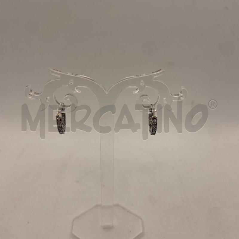 ORECCHINI PANDORA ARG925 CERCHIETT STRASS CUORICINI | Mercatino dell'Usato Colleferro 1